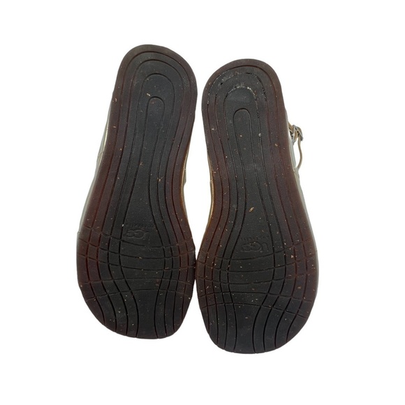 UGG Gold Sechura Gladiator Sheepskin Double Buckle Heel Sandals Size 7 Women's - Picture 10 of 10